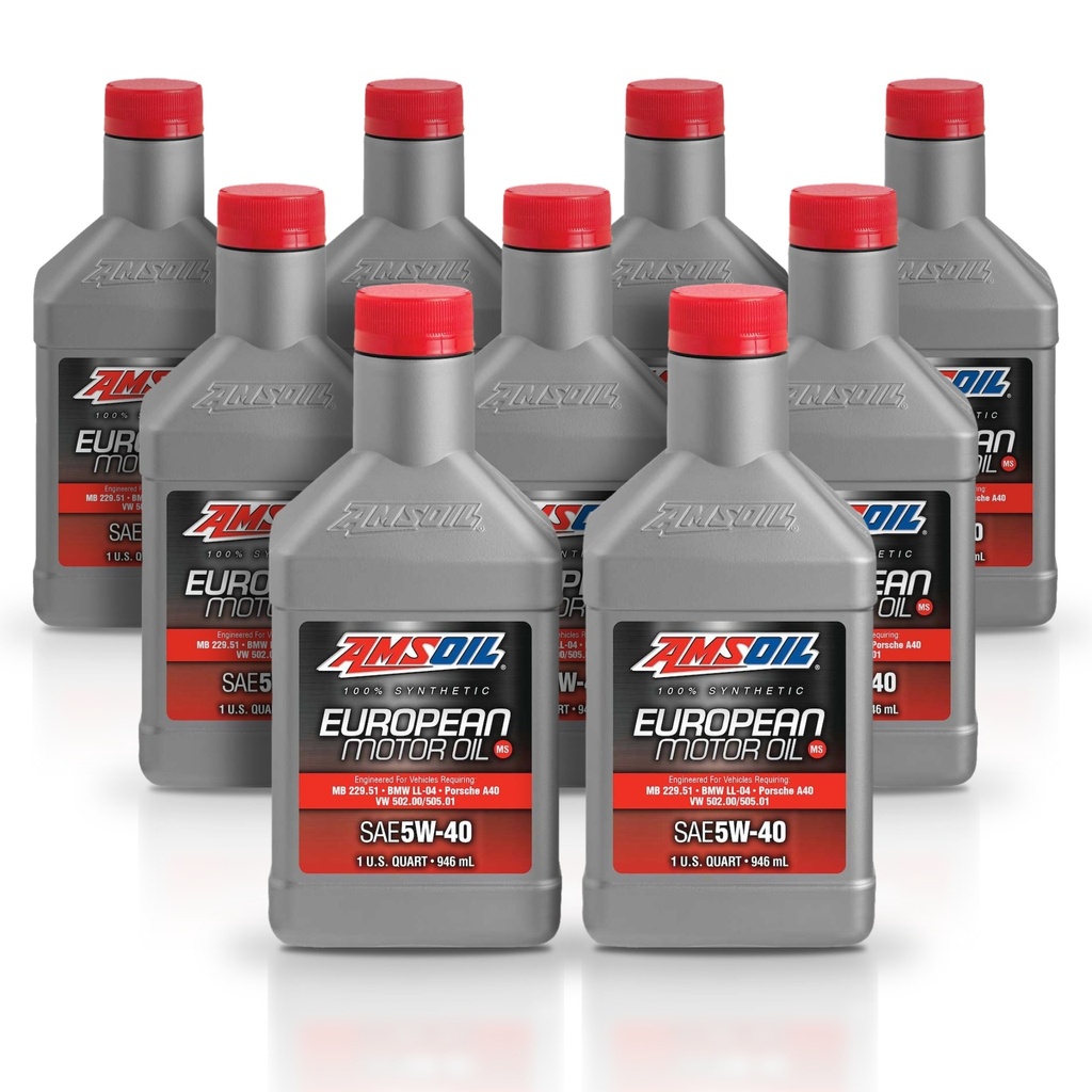 Kit 9 Litros European Car Formula 5W-40 MS Synthetic Motor Oil AMSOIL