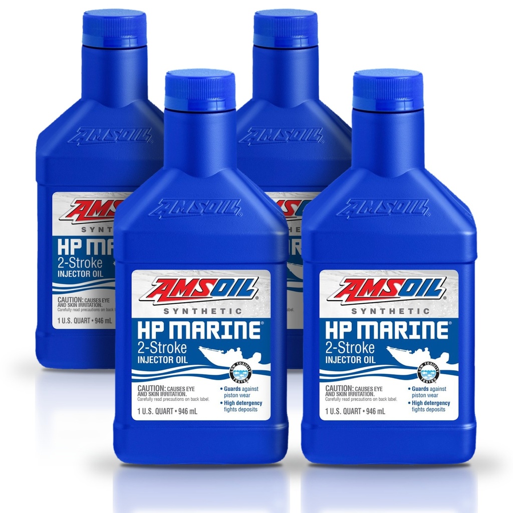 Kit 4 Litros HP Marine™ Synthetic 2-Stroke Oil AMSOIL