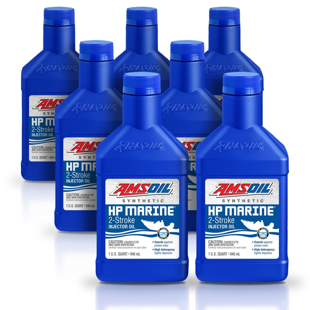 Kit 7 Litros HP Marine™ Synthetic 2-Stroke Oil AMSOIL