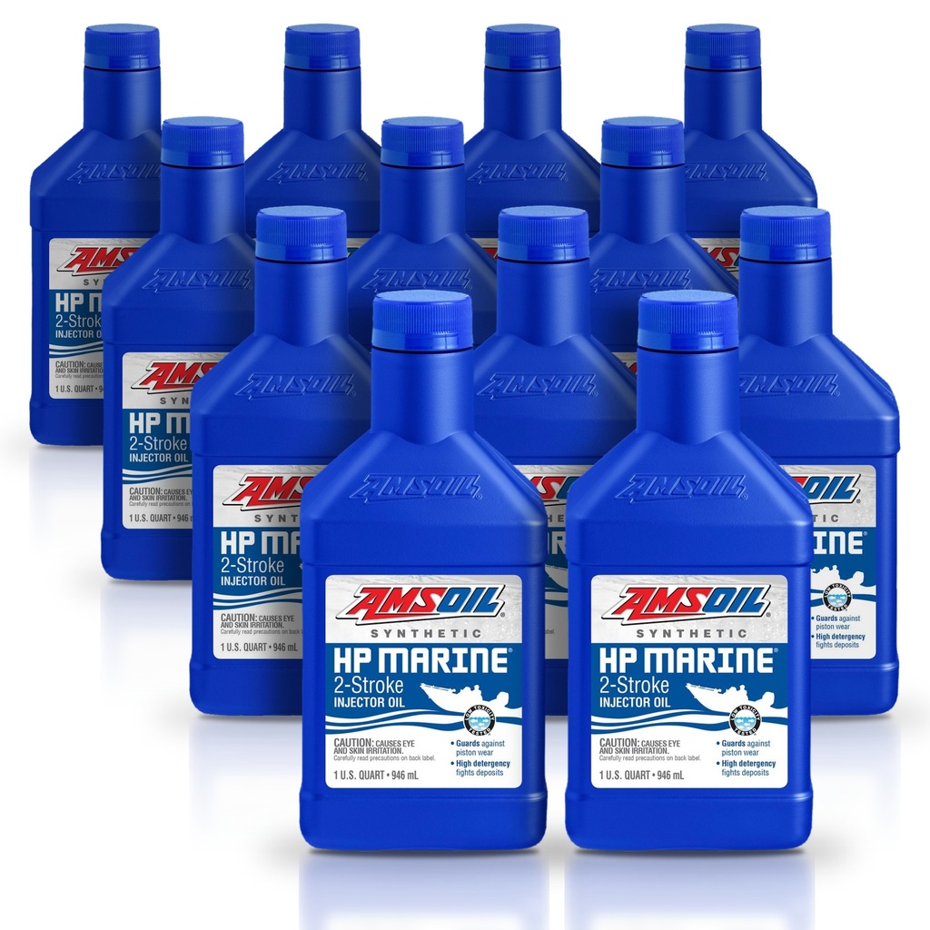 Kit 12 Litros HP Marine™ Synthetic 2-Stroke Oil AMSOIL
