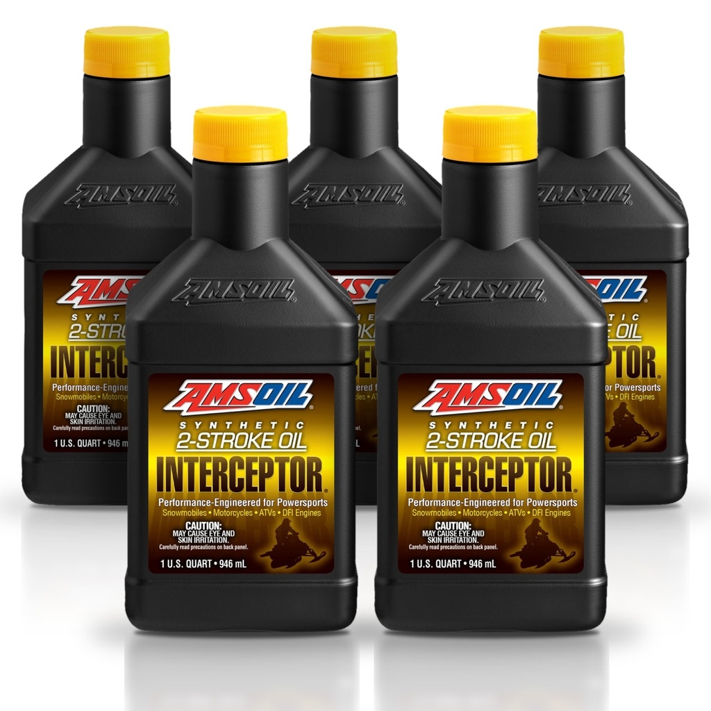 Kit 5 Litros INTERCEPTOR® Synthetic 2-Stroke Oil AMSOIL