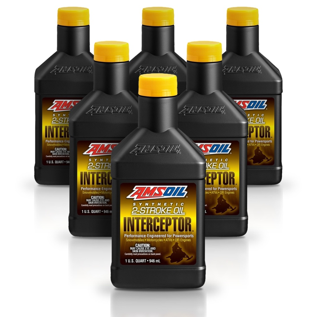 [KIT-AMAITQT-6L] Kit 6 Litros INTERCEPTOR® Synthetic 2-Stroke Oil AMSOIL