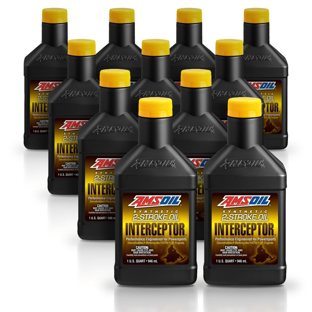 Kit 11 Litros INTERCEPTOR® Synthetic 2-Stroke Oil AMSOIL