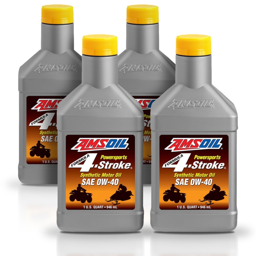 Kit 4 Litros SAE 0W-40 Formula 4-Stroke® Synthetic Power Sports Motor Oil AMSOIL