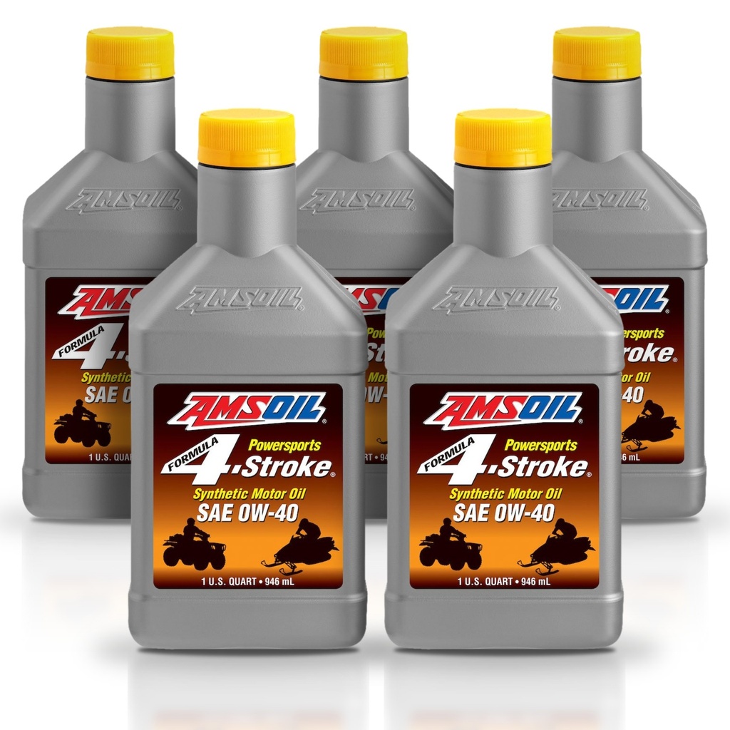 Kit 5 Litros SAE 0W-40 Formula 4-Stroke® Synthetic Power Sports Motor Oil AMSOIL