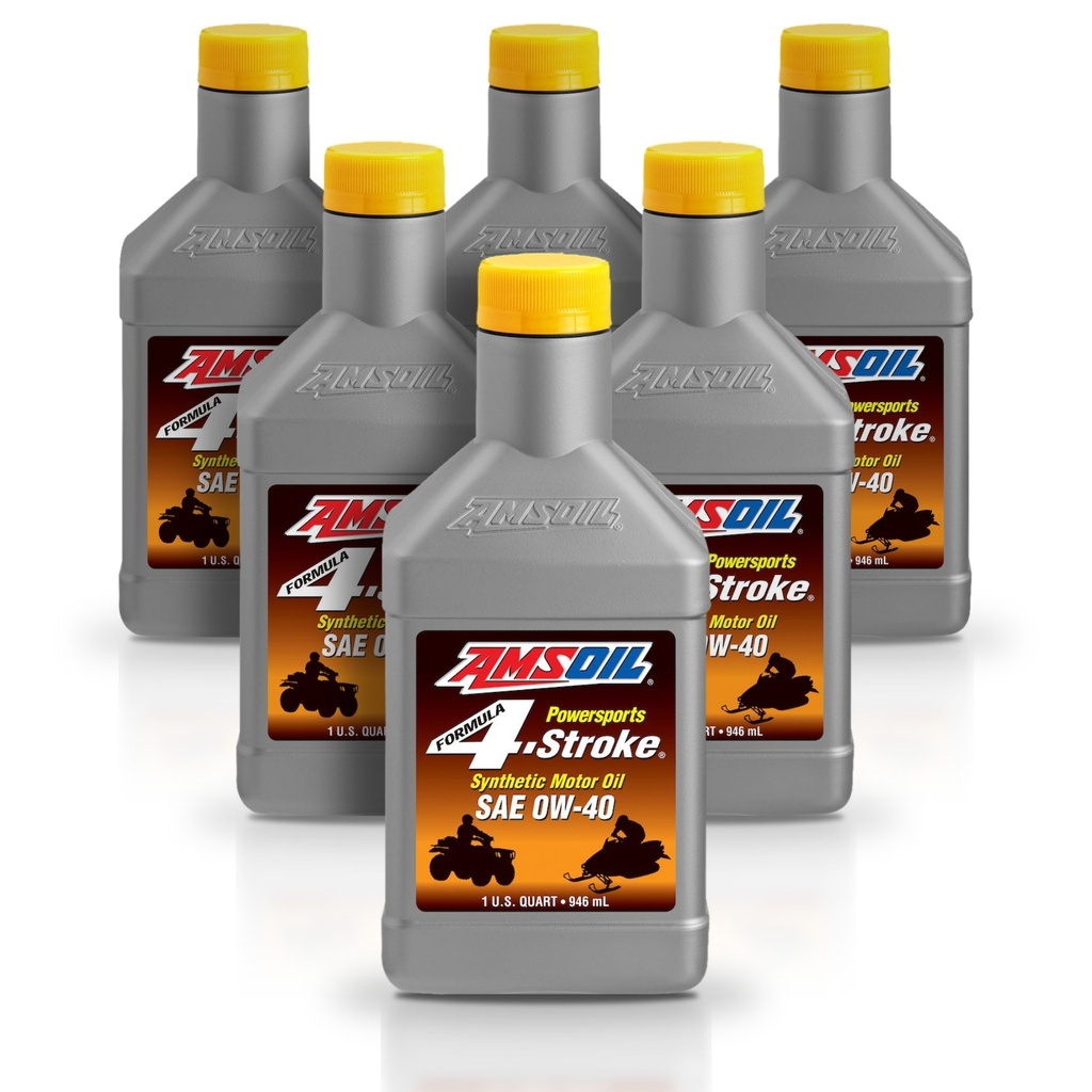 Kit 6 Litros SAE 0W-40 Formula 4-Stroke® Synthetic Power Sports Motor Oil AMSOIL