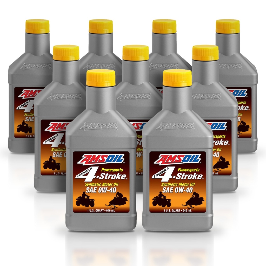 Kit 9 Litros SAE 0W-40 Formula 4-Stroke® Synthetic Power Sports Motor Oil AMSOIL