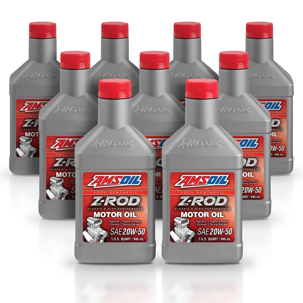 Kit 9 Litros SAE 20W-50 Z-ROD™ Synthetic Motor Oil AMSOIL