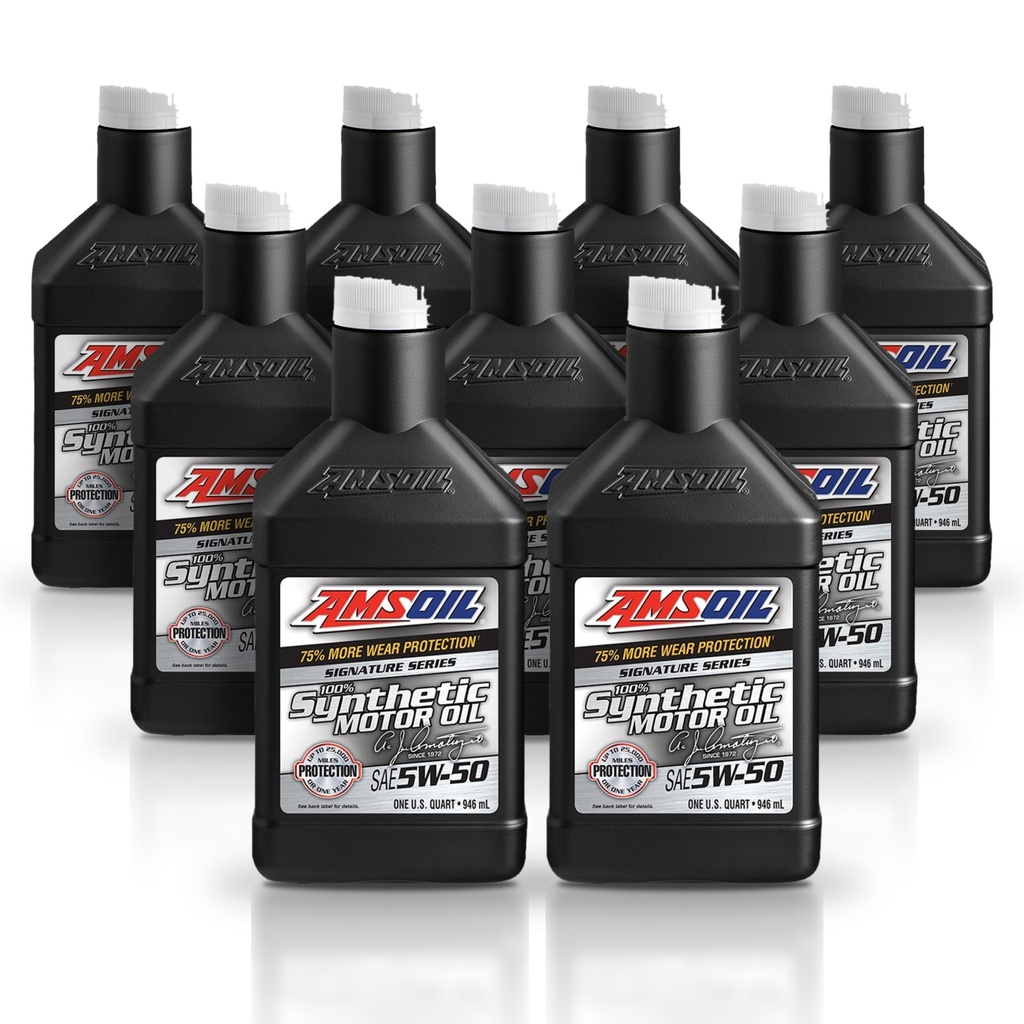 Kit 9 Litros SAE 5W-50 Synthetic Motor Oil AMSOIL