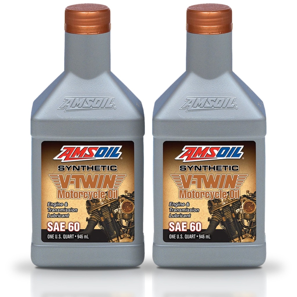 Kit 2 Litros SAE 60 Synthetic Motorcycle Oil AMSOIL