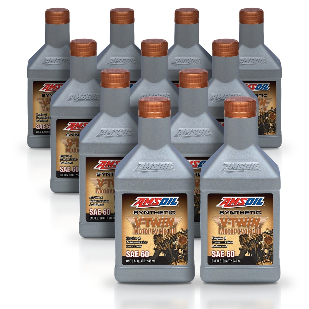 Kit 11 Litros SAE 60 Synthetic Motorcycle Oil AMSOIL