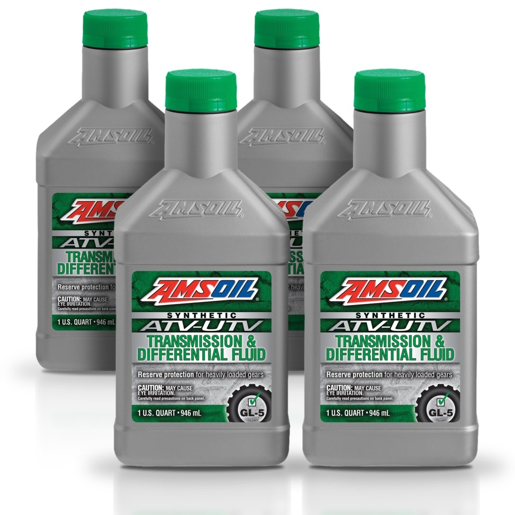 Kit 4 Litros Synthetic ATV/UTV Transmission & Differential Fluid AMSOIL
