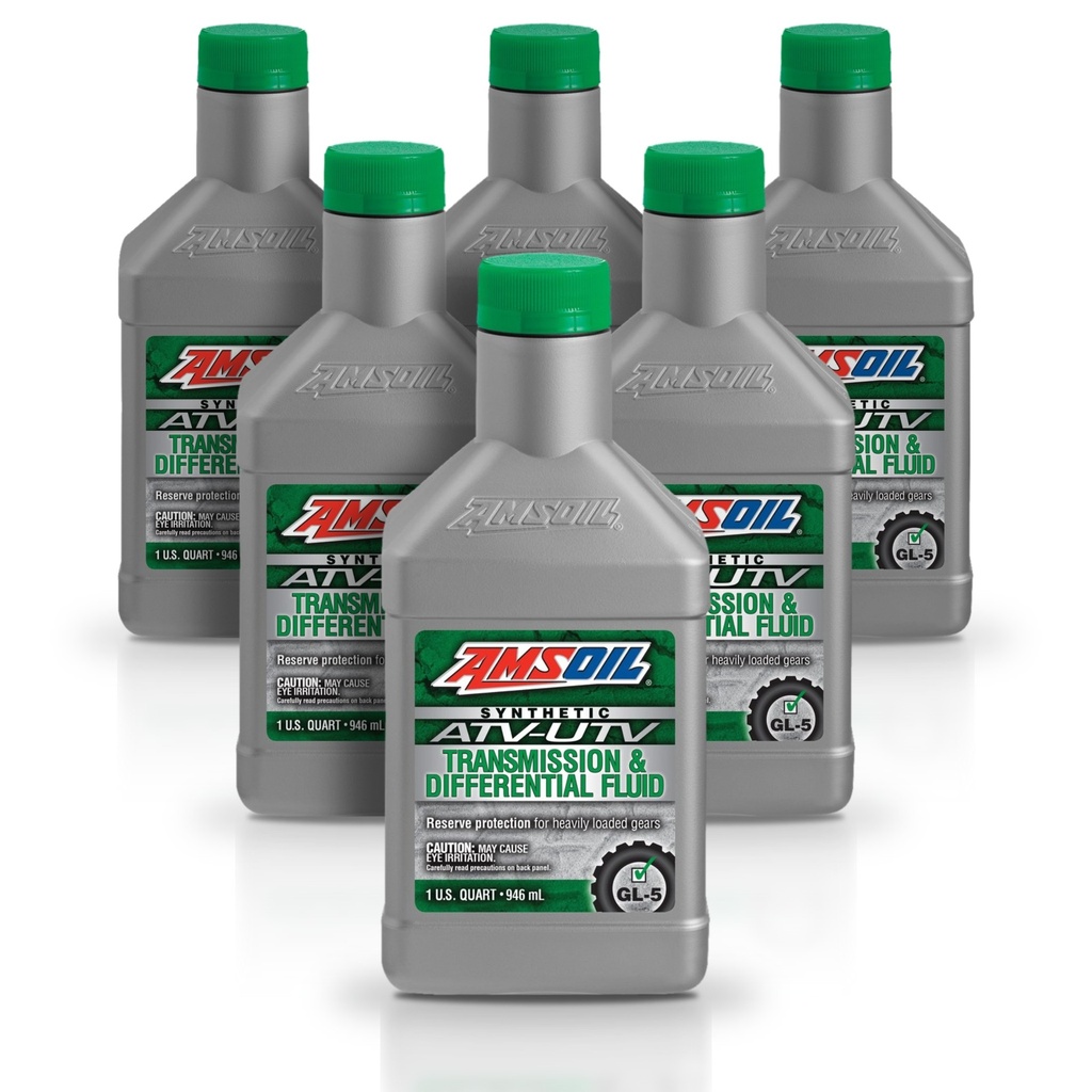 Kit 6 Litros Synthetic ATV/UTV Transmission & Differential Fluid AMSOIL
