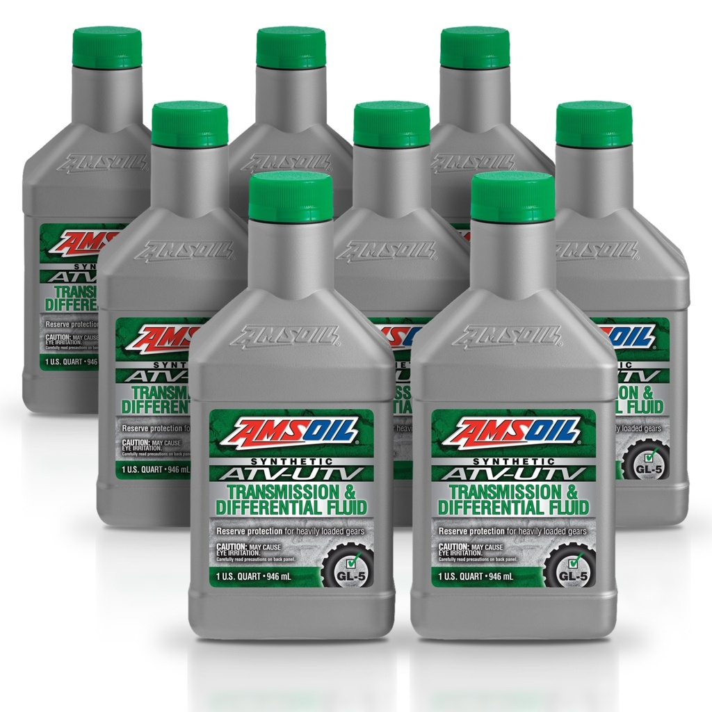 Kit 8 Litros Synthetic ATV/UTV Transmission & Differential Fluid AMSOIL