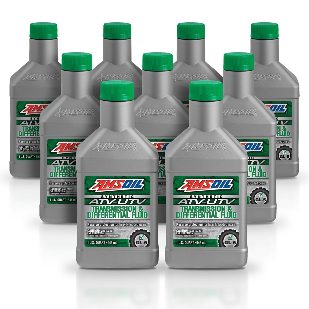 Kit 9 Litros Synthetic ATV/UTV Transmission & Differential Fluid AMSOIL
