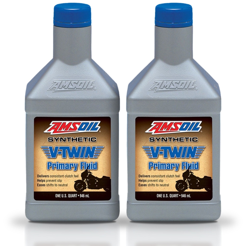Kit 2 Litros Synthetic V-Twin Primary Fluid AMSOIL