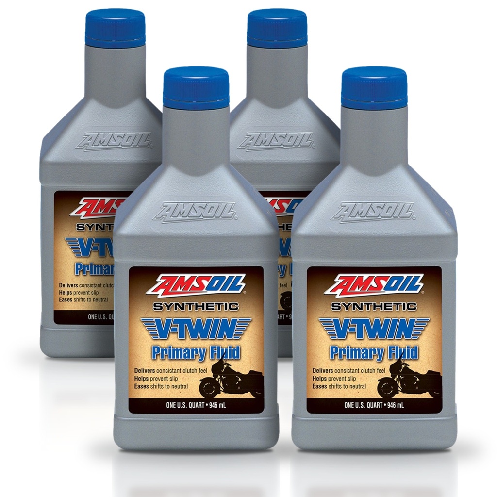 Kit 4 Litros Synthetic V-Twin Primary Fluid AMSOIL