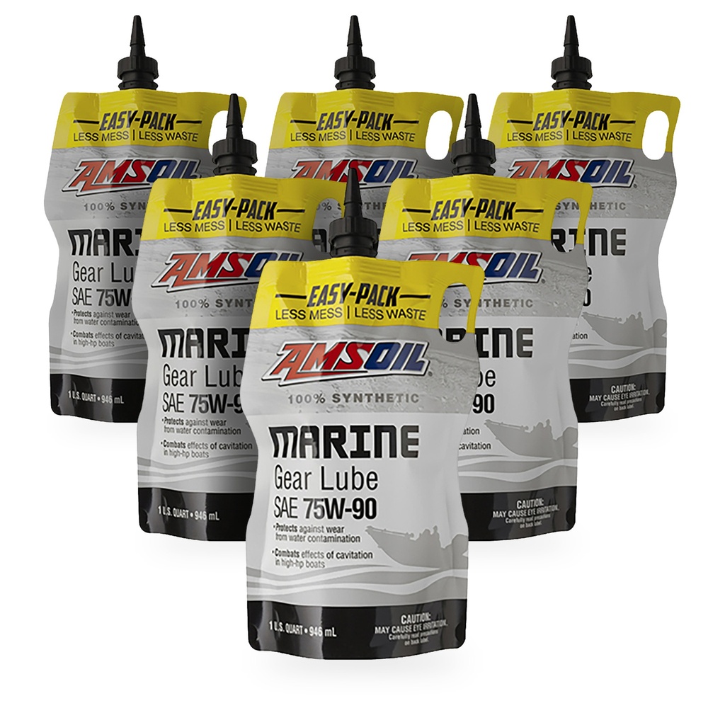 Kit 6 Litros SAE 75W/80W90 Universal Synthetic Marine Gear Lube AMSOIL