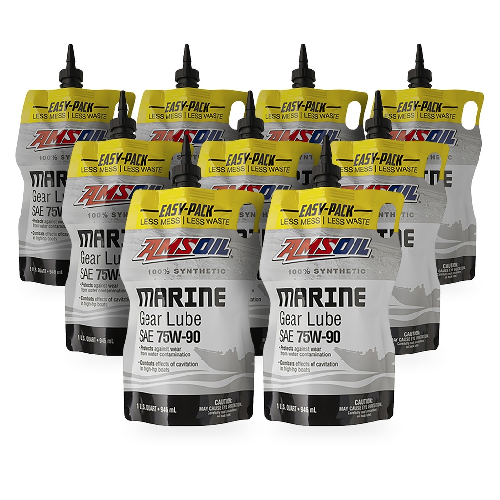 Kit 9 Litros SAE 75W/80W90 Universal Synthetic Marine Gear Lube AMSOIL