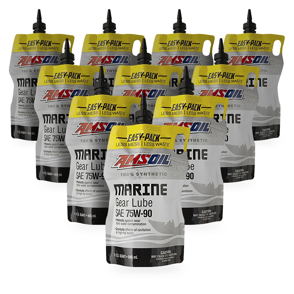 Kit 10 Litros SAE 75W/80W90 Universal Synthetic Marine Gear Lube AMSOIL