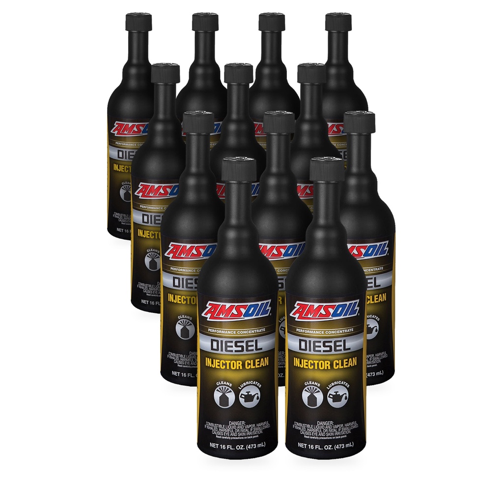 Kit 12 Botellas Limpiador de Inyectores Diesel AMSOIL