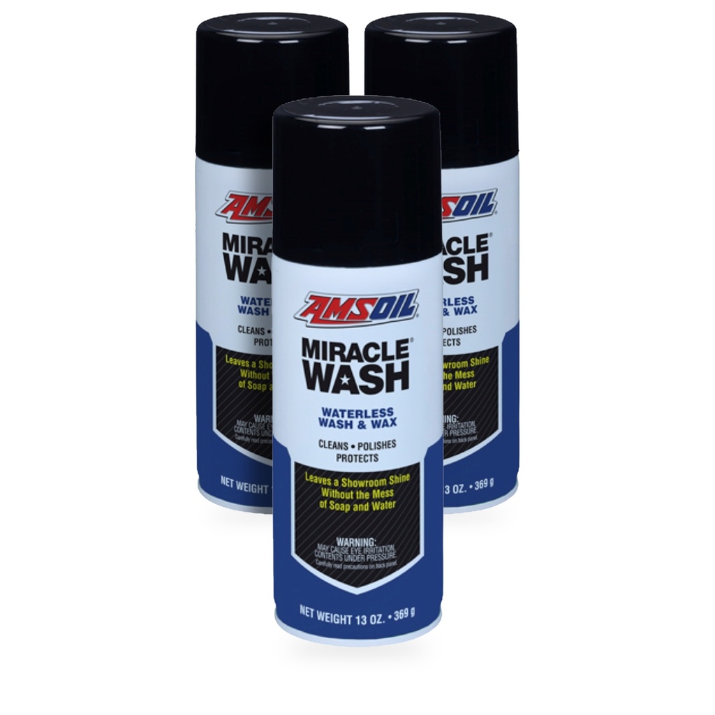 Kit 3 Botes Lavado en Seco para Auto AMSOIL Miracle Wash