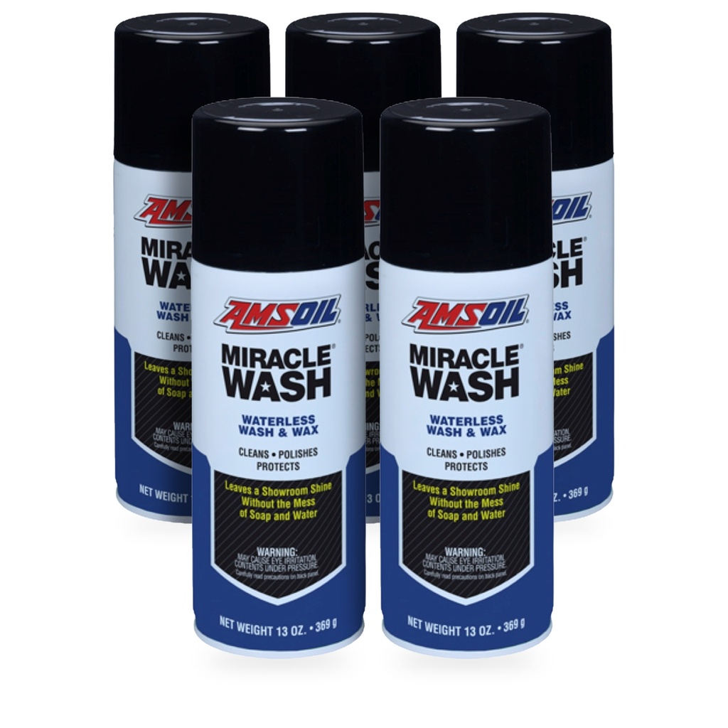 Kit 5 Botes Lavado en Seco para Auto AMSOIL Miracle Wash