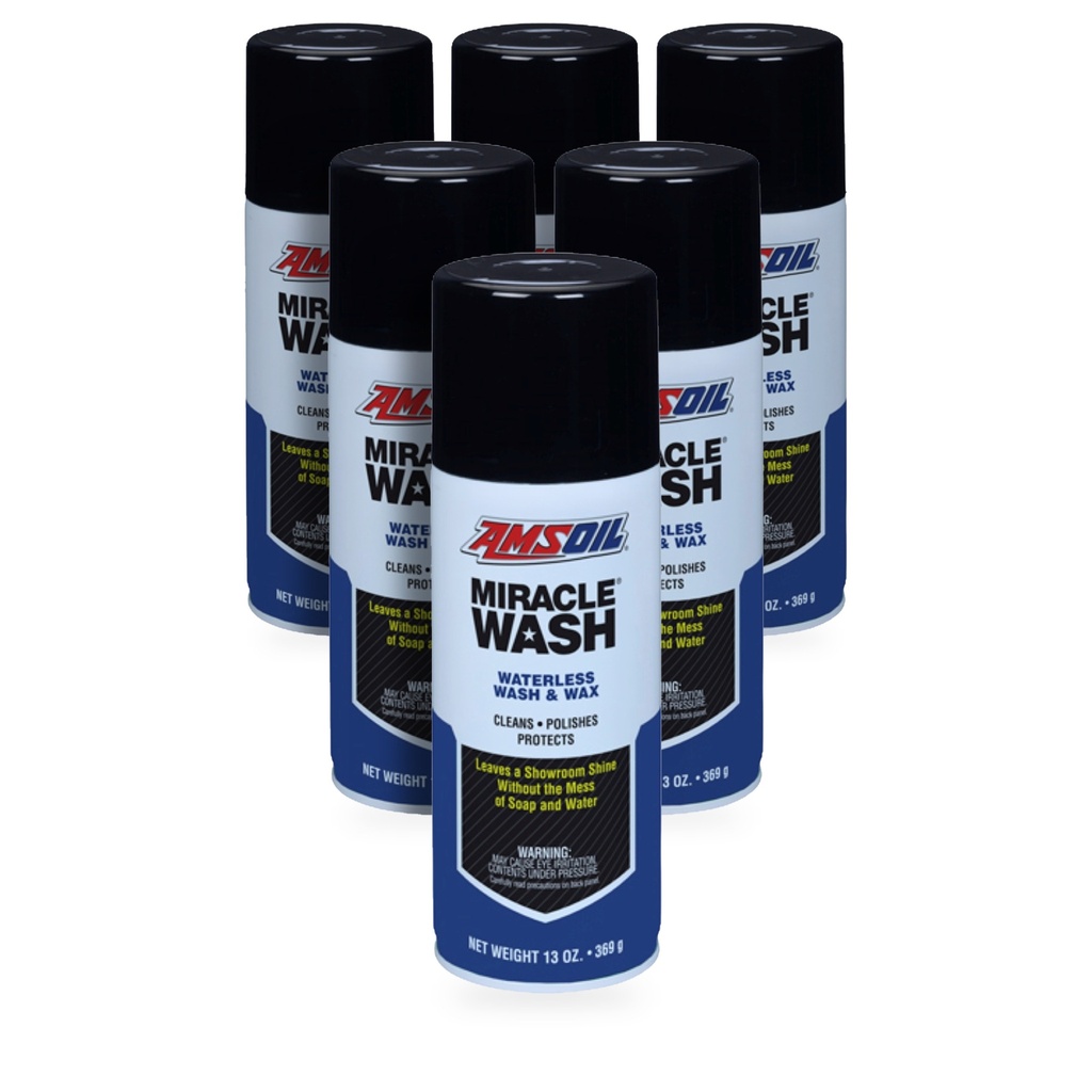 Kit 6 Botes Lavado en Seco para Auto AMSOIL Miracle Wash