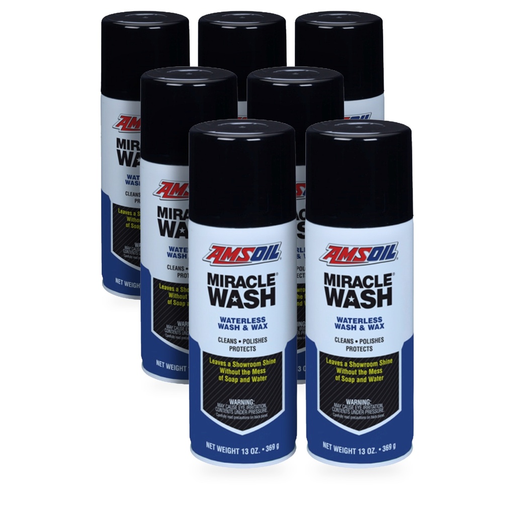 Kit 7 Botes Lavado en Seco para Auto AMSOIL Miracle Wash