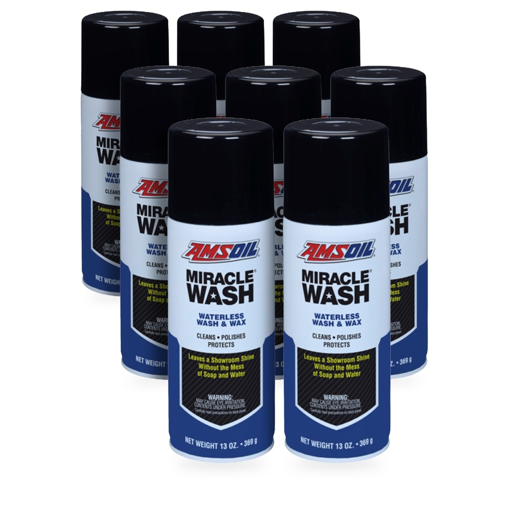 Kit 8 Botes Lavado en Seco para Auto AMSOIL Miracle Wash