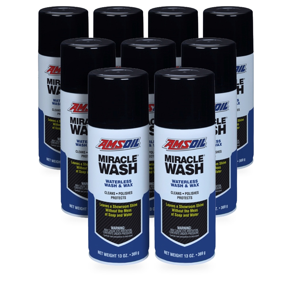 Kit 9 Botes Lavado en Seco para Auto AMSOIL Miracle Wash