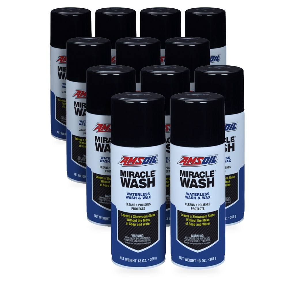 Kit 12 Botes Lavado en Seco para Auto AMSOIL Miracle Wash