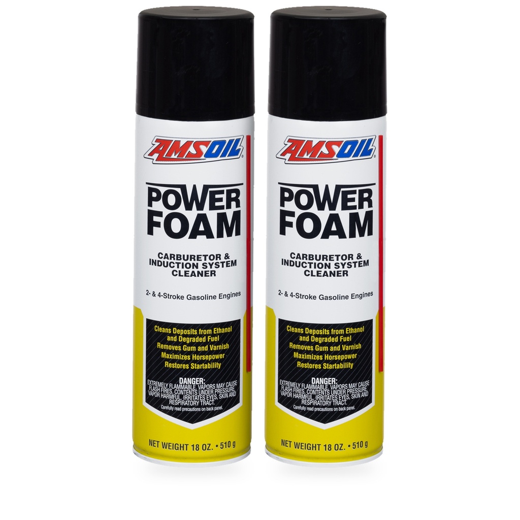 Kit 2 Botes Limpiador de Carburador y Cuerpo de Aceleracion AMSOIL Power Foam