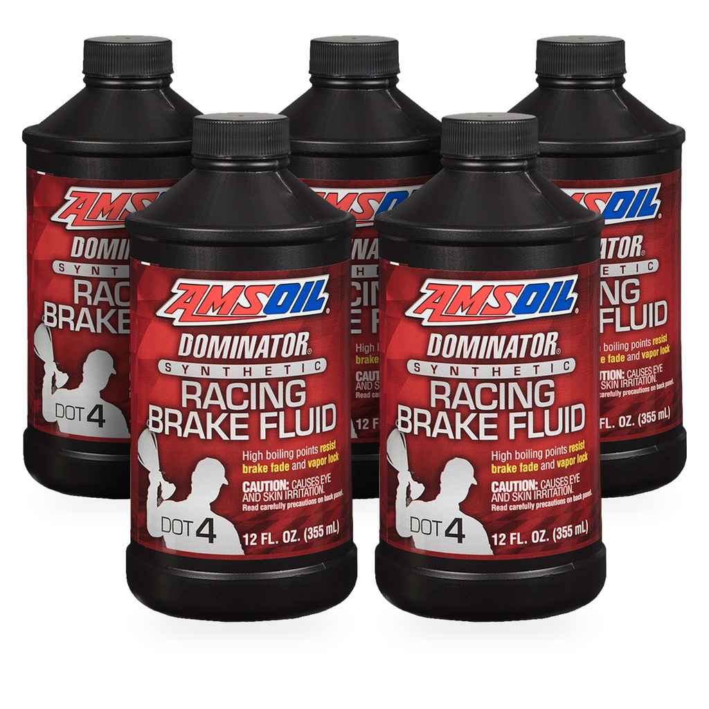 Kit 5 Botes Liquido de Frenos Sintetico DOT 4 AMSOIL DOMINATOR