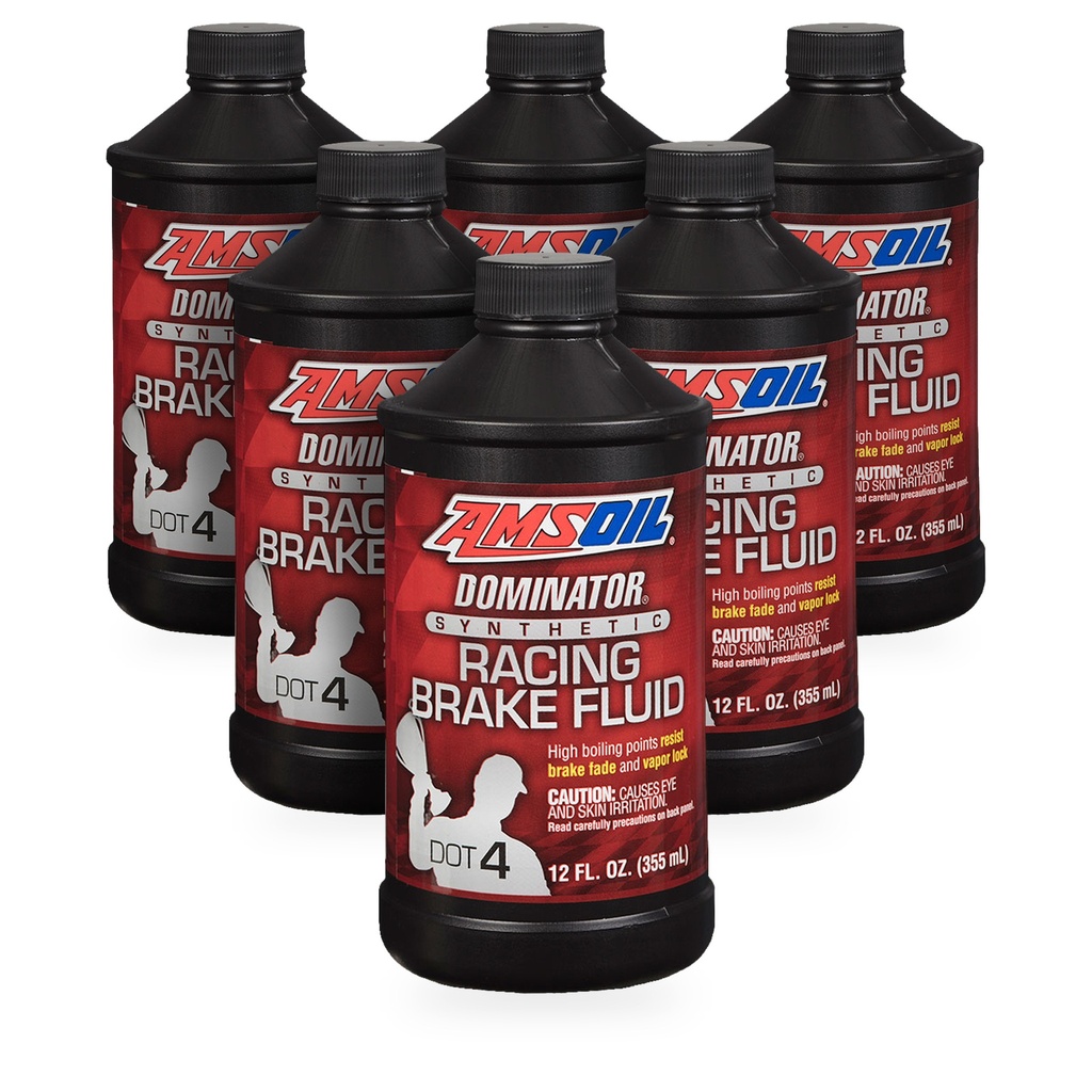 Kit 6 Botes Liquido de Frenos Sintetico DOT 4 AMSOIL DOMINATOR