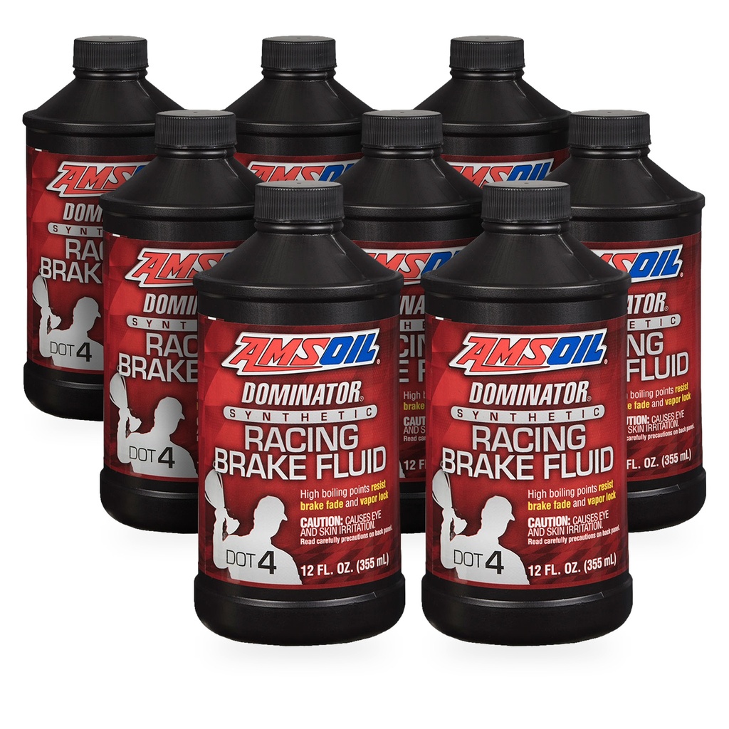 Kit 8 Botes Liquido de Frenos Sintetico DOT 4 AMSOIL DOMINATOR