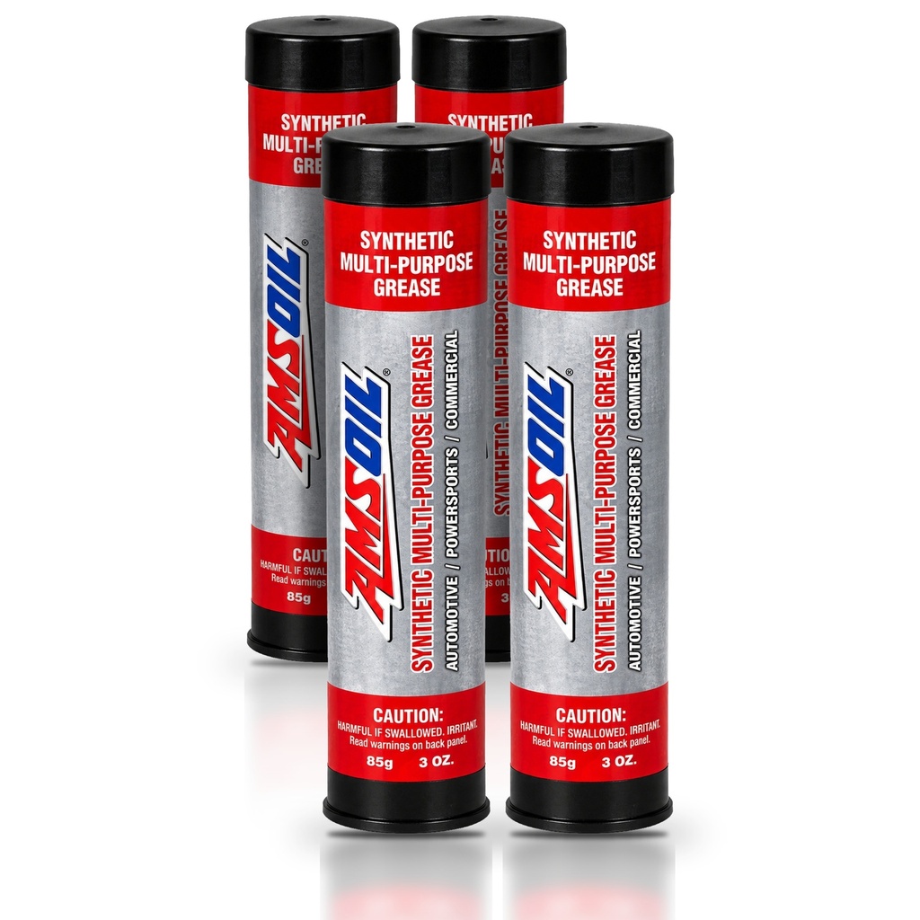 Kit 4 Cartuchos Grasa Sintetica Multiusos NLGI #2 AMSOIL
