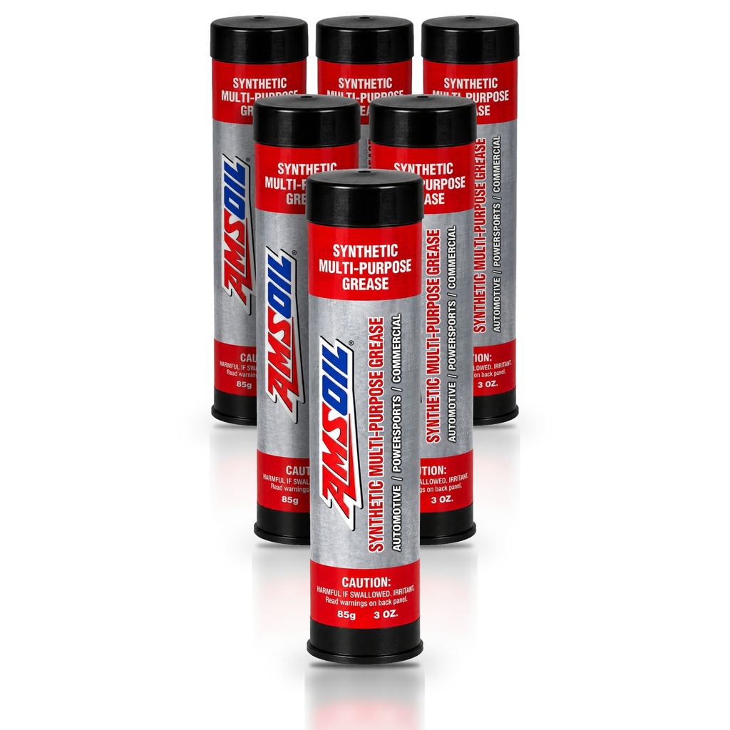 Kit 6 Cartuchos Grasa Sintetica Multiusos NLGI #2 AMSOIL