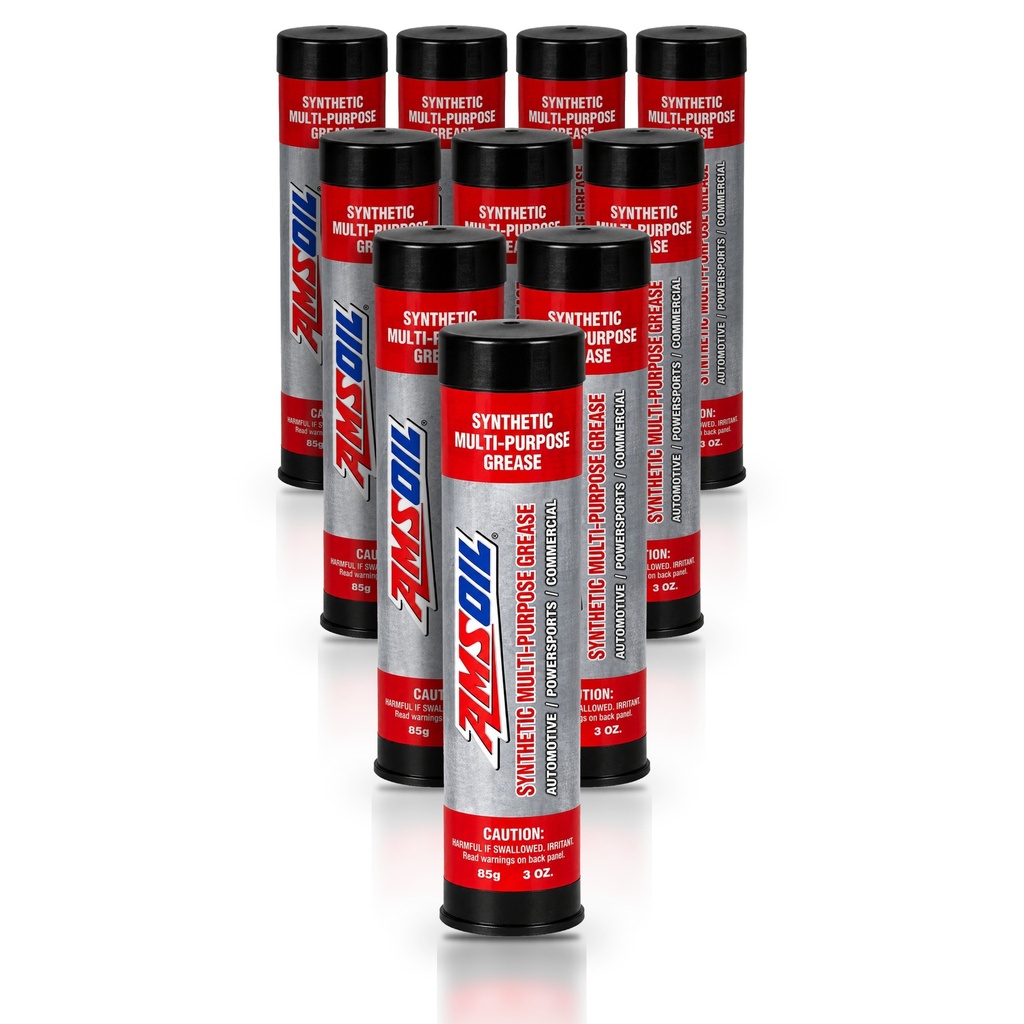 Kit 10 Cartuchos Grasa Sintetica Multiusos NLGI #2 AMSOIL