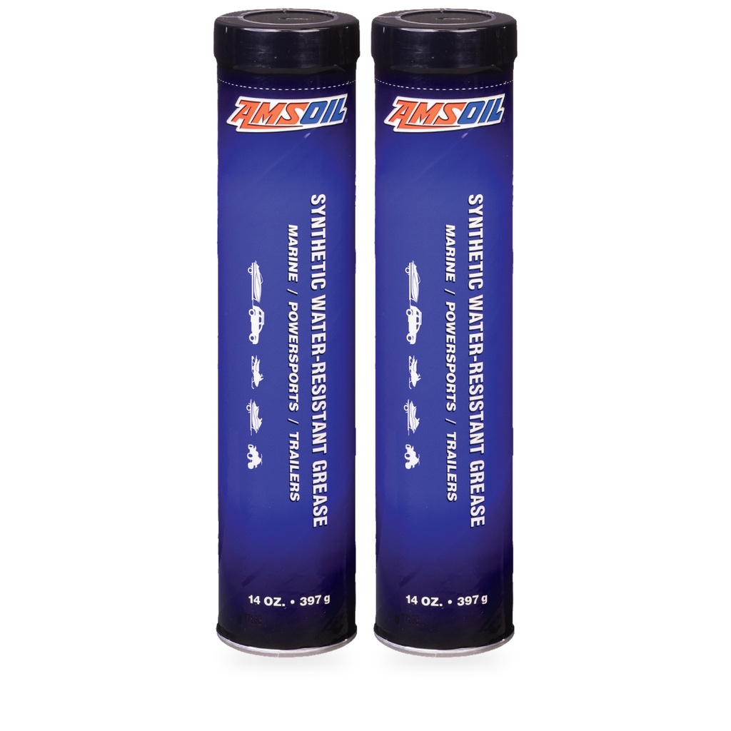 Kit 2 Cartuchos Grasa Sintetica Resistente al Agua AMSOIL