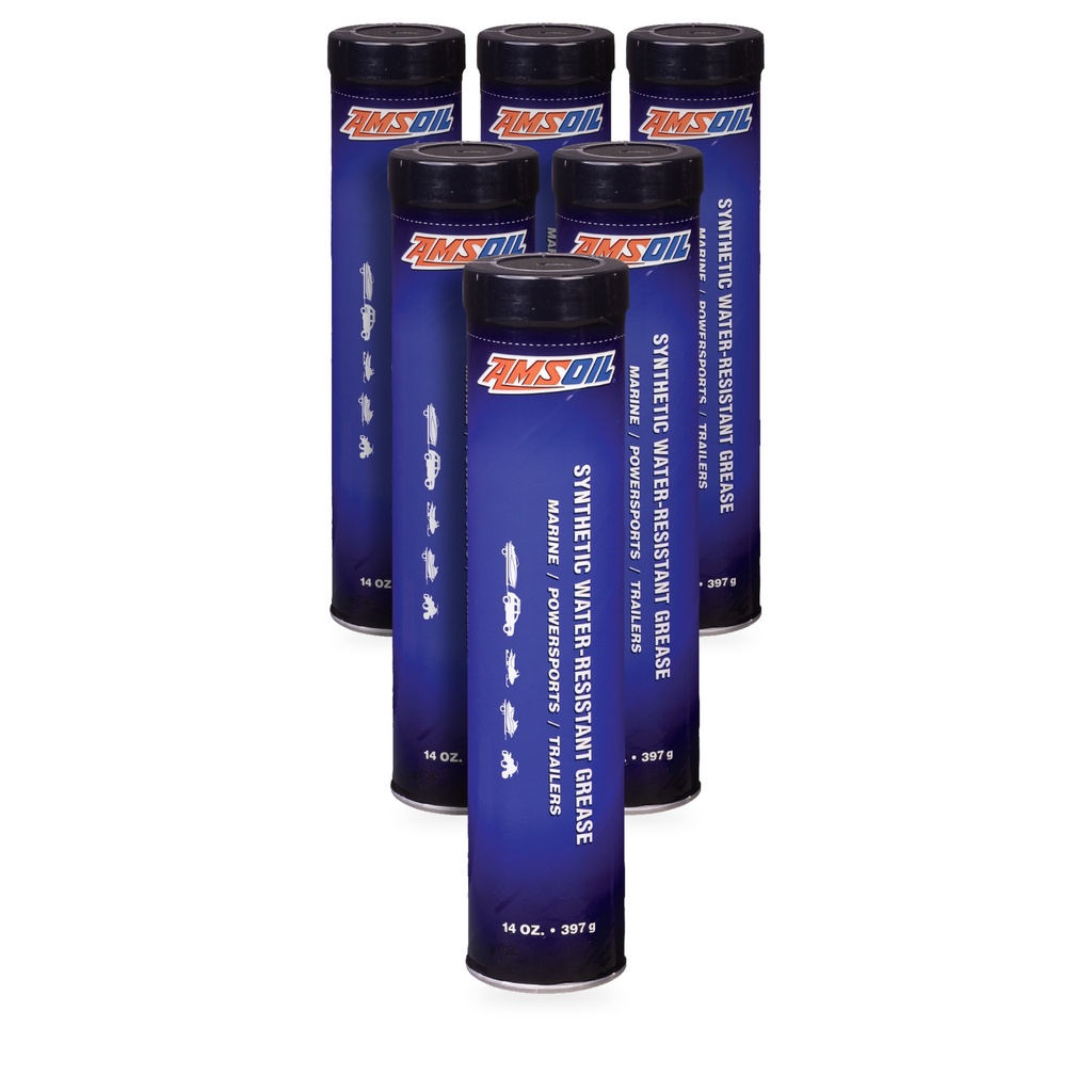[KIT-AMGWRCR-6P] Kit 6 Grasas Sintetica Resistente Al Agua Amsoil Nlgi 2