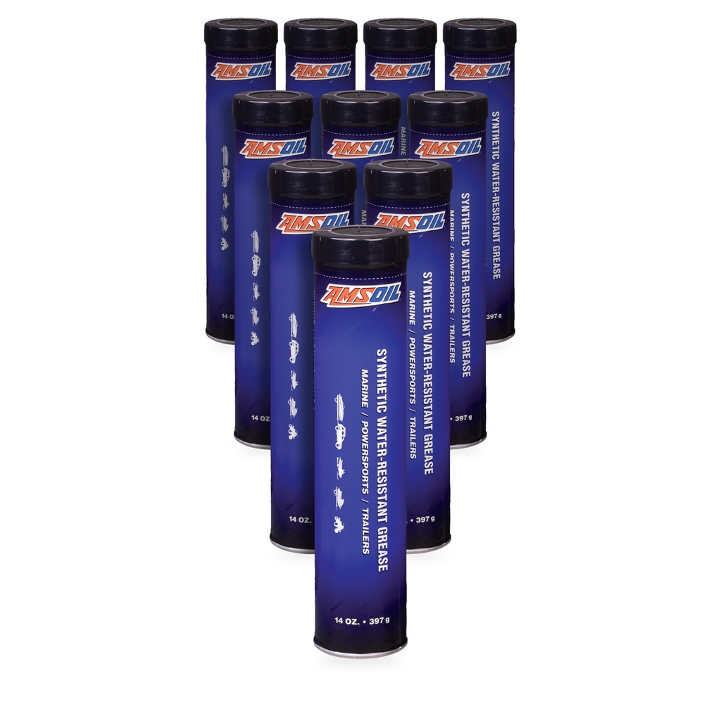 [KIT-AMGWRCR-10P] Kit 10 Grasas Sintetica Resistente Al Agua Amsoil Nlgi 2