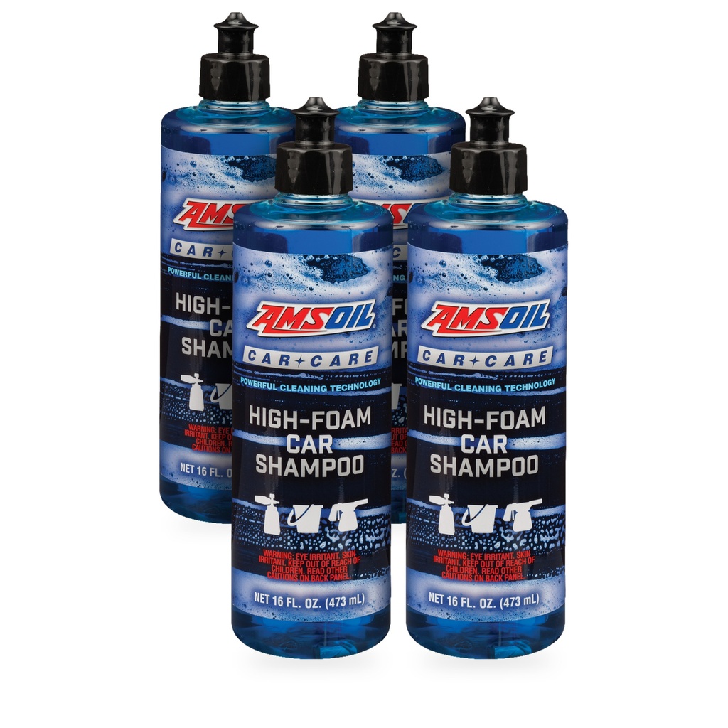 Kit 4 Botellas Shampoo Automotriz de Alta Espuma AMSOIL