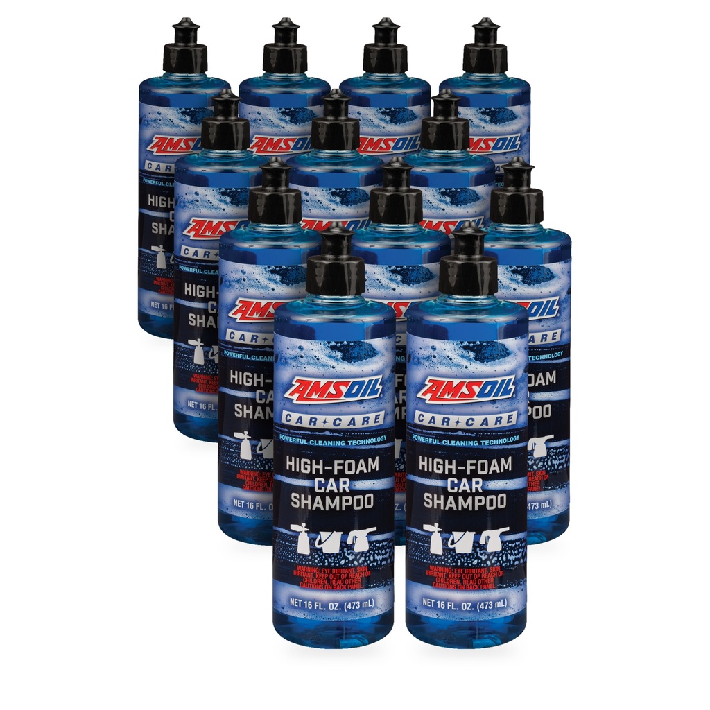 Kit 12 Botellas Shampoo Automotriz de Alta Espuma AMSOIL