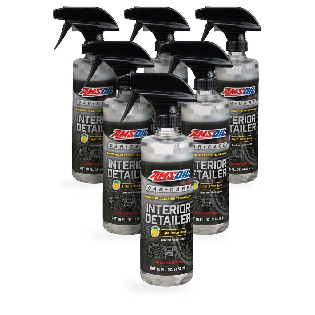 Kit 6 Botellas Limpiador de Interiores Aroma Limon AMSOIL