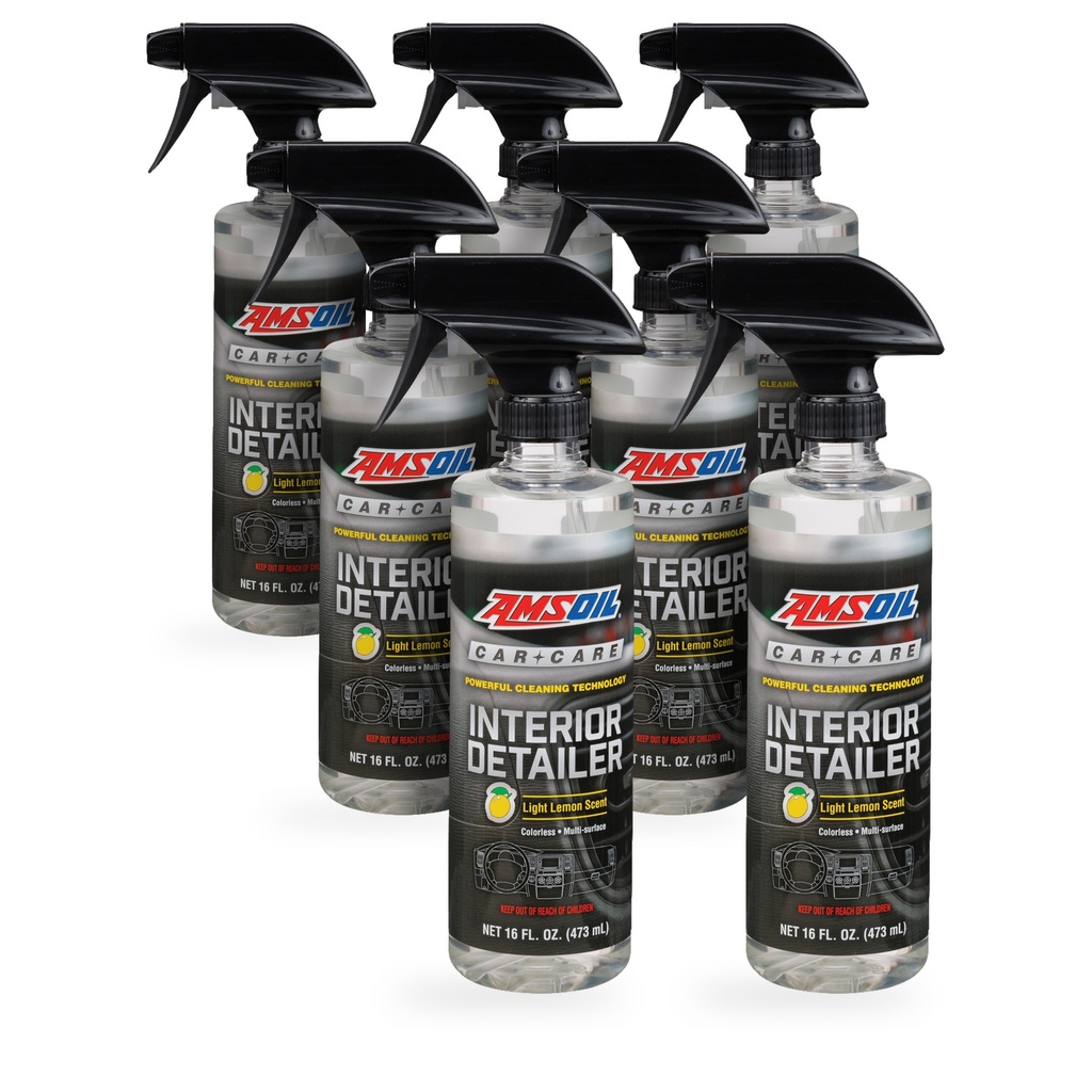 Kit 7 Botellas Limpiador de Interiores Aroma Limon AMSOIL