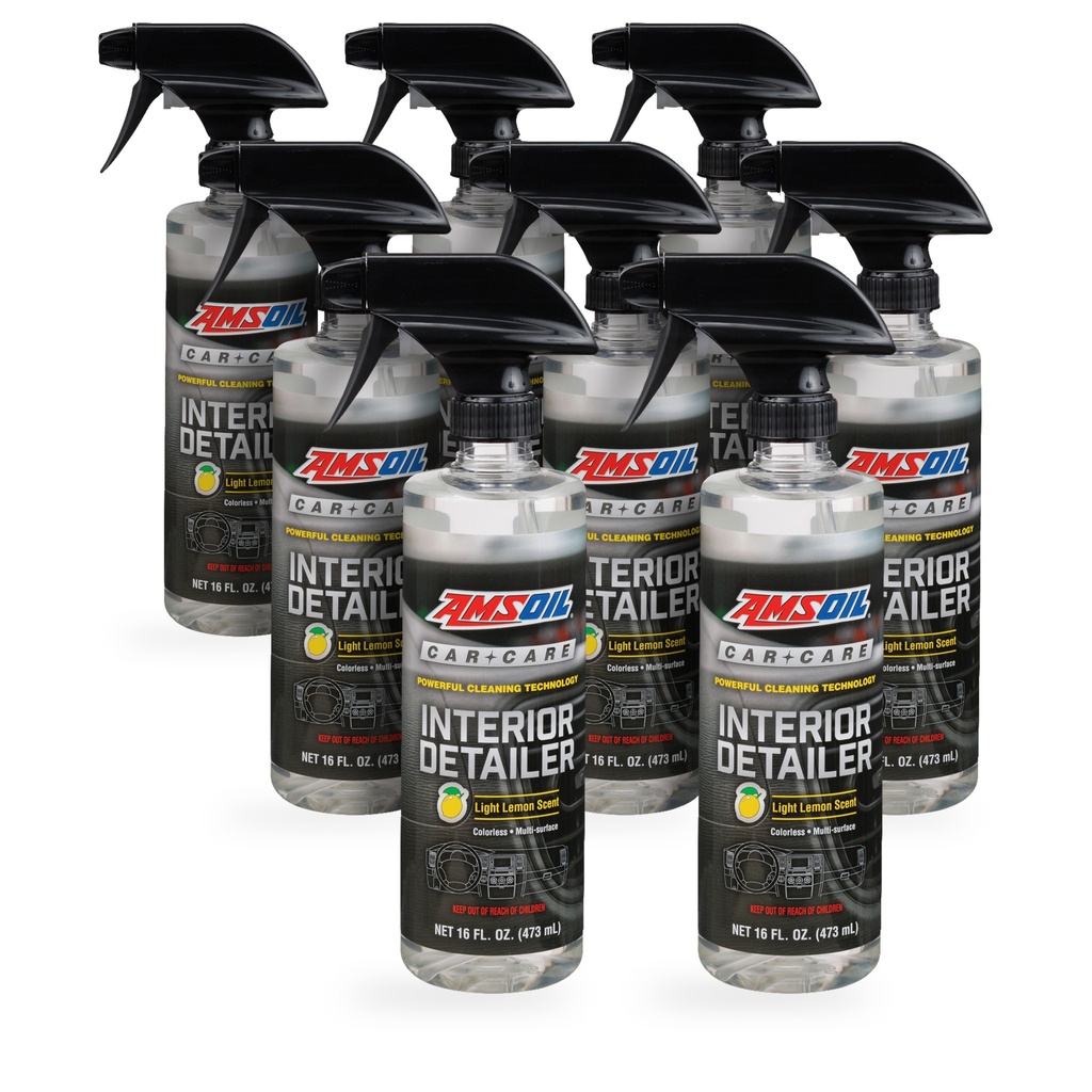 Kit 8 Botellas Limpiador de Interiores Aroma Limon AMSOIL