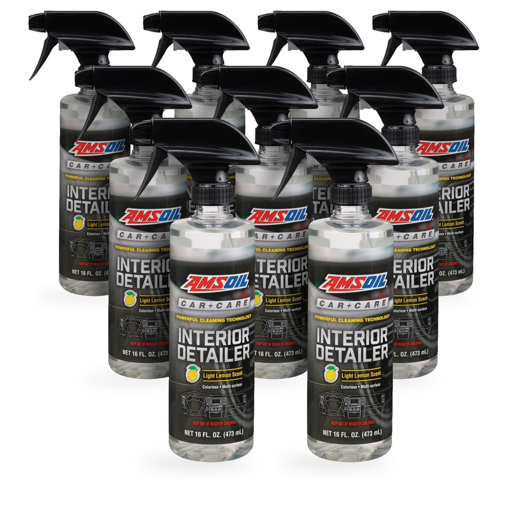 Kit 9 Botellas Limpiador de Interiores Aroma Limon AMSOIL