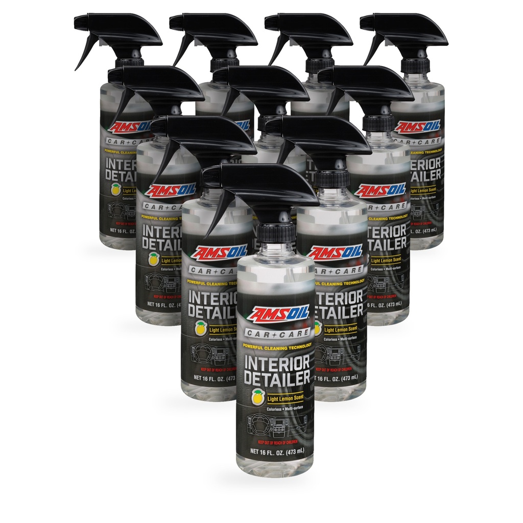 Kit 10 Botellas Limpiador de Interiores Aroma Limon AMSOIL