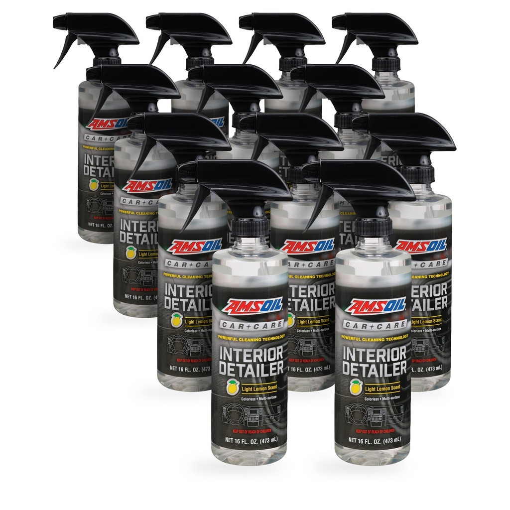 Kit 12 Botellas Limpiador de Interiores Aroma Limon AMSOIL